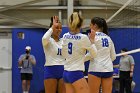 VB vs RIC  Wheaton Women's Volleyball vs Rhode Island College. - Photo by Keith Nordstrom : Wheaton, Volleyball, VB